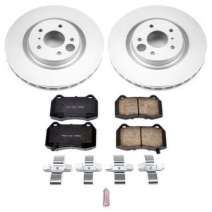 INFINITI G35 Brake Kit - Front - PowerStop - Geomet Coated Rotors + Z17 Ceramic Pads - `03-`04
