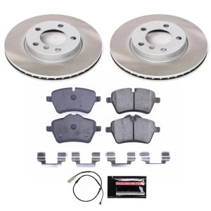 Toyota Avalon Brake Kit - Front + Rear - PowerStop - Z17 Evolution Geomet Coated Rotors + Low-Dust Ceramic Pads - `00-`04