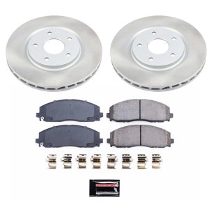 Toyota Highlander Brake Kit - Front + Rear - PowerStop - Geomet Coated Rotors + Z17 Evolution Pads - `01-`03