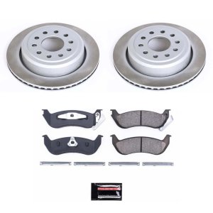 Toyota Camry Brake Kit - Front + Rear - PowerStop - Z17 Evolution Geomet Coated Rotors + Low-Dust Ceramic Pads - `02-`04