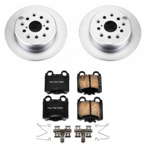 Lexus GS300 Brake Kit - Rear - PowerStop - Z17 Evolution Geomet Coated Rotors + Low-Dust Ceramic Pads - `98-`05