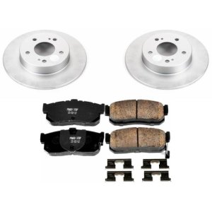 Infiniti I30 Brake Kit - Rear - PowerStop - Z17 Evolution Geomet Coated Rotors + Low-Dust Ceramic Pads - `96-`01