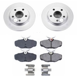 Ford Taurus Brake Kit - Rear - PowerStop - Z17 Evolution Geomet Coated Rotors + Low-Dust Ceramic Pads - `93-`05