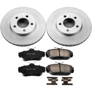 Ford Taurus Brake Kit - Front - PowerStop - Z17 Evolution Geomet Coated Rotors + Low-Dust Ceramic Pads - `94-`00