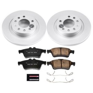 Pontiac Solstice Brake Kit - Rear - PowerStop - Z17 Evolution Geomet Coated Rotors + Low-Dust Ceramic Pads - `06-`09
