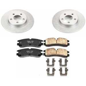 Cadillac Seville Brake Kit - Rear - PowerStop - Z17 Evolution Geomet Coated Rotors + Low-Dust Ceramic Pads - `98-`02