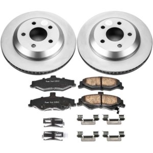 Chevrolet Camaro Brake Kit - Rear - PowerStop - Genuine Geomet Coated Rotors + Z17 Low-Dust Ceramic Pads - `98-`02