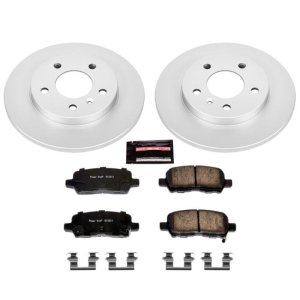 Buick Allure Brake Kit - Rear - PowerStop - Z17 Evolution Geomet Coated Rotors + Low-Dust Ceramic Pads - `05-`09