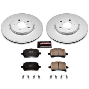Chevrolet Cobalt Brake Kit - Front - PowerStop - Z17 Evolution Geomet Coated Rotors + Low-Dust Ceramic Pads - `05-`06