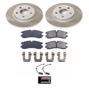 Hyundai Tiburon Brake Kit - Front + Rear - PowerStop - Z17 Evolution Geomet Coated Rotors + Low-Dust Ceramic Pads - `04-`06