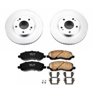 Mitsubishi Outlander Brake Kit - Front - PowerStop - Geomet Coated Rotors + Z17 Ceramic Pads - `03-`04
