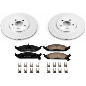 Chrysler Cirrus Brake Kit - Front - PowerStop - Z17 Evolution Geomet Coated Rotors + Ceramic Pads - `95-`00