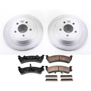 Ford Explorer Sport Brake Kit - Rear - PowerStop - Z17 Evolution Geomet Coated Rotors + Z17 Low-Dust Ceramic Pads - 2003