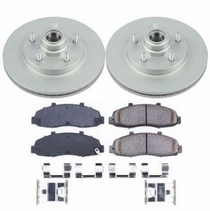 Ford F-150 Brake Kit - Front - PowerStop - Z17 Evolution Geomet Coated Rotors + Low-Dust Ceramic Pads - `97-`00 Ford F-150 Brake Kit - Front - PowerStop - Z17 Evolution Geomet Coated Rotors + Low-Dust Ceramic Pads - `97-`00