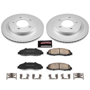 Ford F-150 Brake Kit - Front - PowerStop - Z17 Evolution Geomet Coated Rotors + Z17 Low-Dust Ceramic Pads - `97-`03