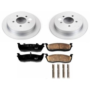 Ford Expedition Brake Kit - Rear - PowerStop - Z17 Evolution Geomet Coated Rotors + Ceramic Pads - `00-`02