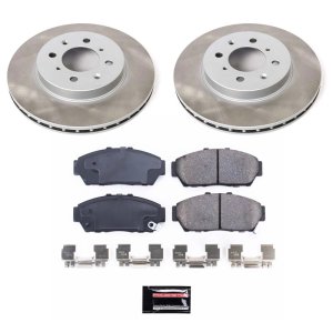 Ford F-150 Brake Kit - Front + Rear - PowerStop - Genuine Geomet Coated Rotor + Low-Dust Ceramic Pads - `00-`03 Ford F-150 Brake Kit - Front + Rear - PowerStop - Genuine Geomet Coated Rotor + Low-Dust Ceramic Pads - `00-`03