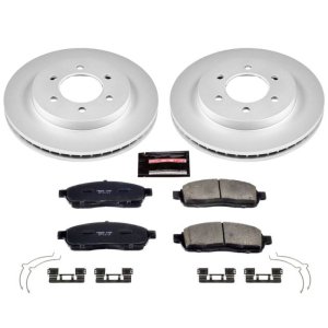 Ford F-150 Brake Kit - Front - PowerStop - Geomet Coated Rotors + Z17 Low-Dust Ceramic Pads - `04-`08 Ford F-150 Brake Kit - Front - PowerStop - Geomet Coated Rotors + Z17 Low-Dust Ceramic Pads - `04-`08