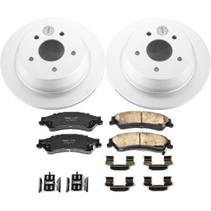 Chevrolet Blazer Brake Kit - Rear - PowerStop - Geomet Coated Rotors + Z17 Ceramic Pads - `98-`05
