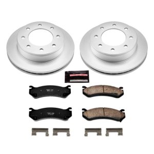 Chevrolet Silverado 1500 HD Brake Kit - Rear - PowerStop - Z17 Evolution Geomet Coated Rotors + Low-Dust Ceramic Pads - `01-`03