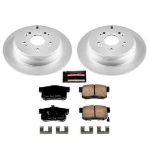 Acura RDX Brake Kit - Rear - PowerStop - Z17 Evolution Geomet Coated + Low-Dust Ceramic Pads - `10-`18