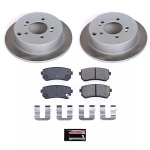 Chevrolet Silverado 3500 HD Brake Kit - Front + Rear - PowerStop - Z17 Evolution Geomet Coated Rotors + Low-Dust Ceramic Pads - `01-`10
