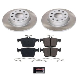 Infiniti I30 Brake Kit - Front + Rear - PowerStop - Z17 Evolution Geomet Coated Rotors + Low-Dust Ceramic Pads - `00-`01