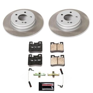 Acura MDX Brake Kit - Front + Rear - PowerStop - Genuine Geomet Coated Rotors + Low-Dust Ceramic Pads - `01-`02