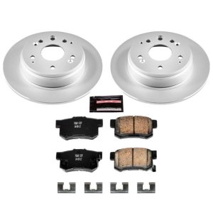 Acura TL Brake Kit - Rear - PowerStop - Z17 Geomet Coated Rotors + Low-Dust Ceramic Pads - `99-`03