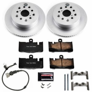 Lexus LS430 Brake Kit - Rear - PowerStop - Z17 Evolution Geomet Coated Rotors + Ceramic Pads - `01-`06