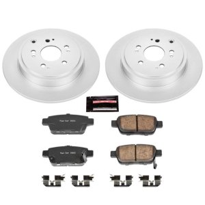 Honda Ridgeline Brake Kit - Rear - PowerStop - Z17 Evolution Geomet Coated Rotors + Low-Dust Ceramic Pads - `06-`14