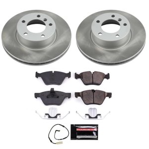 Mazda 6 Brake Kit - Front + Rear - PowerStop - Z17 Evolution Geomet Coated Rotors + Low-Dust Ceramic Pads - `03-`05