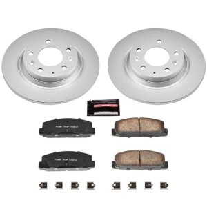 Mazda 6 Brake Kit - Rear - PowerStop - Z17 Evolution Geomet Coated Rotors + Low-Dust Ceramic Pads - `03-`05