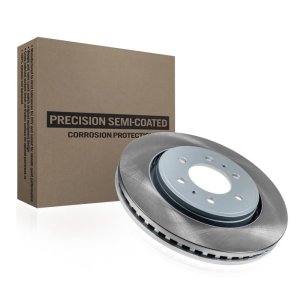Acura TL Brake Kit - Front + Rear - PowerStop - Geomet Coated Rotors + Low-Dust Ceramic Pads - `04-`08