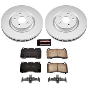 Buick Regal Brake Kit - Front - PowerStop - Geomet Coated Rotors + Z17 Low-Dust Ceramic Pads - `12-`13