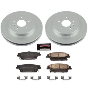 Cadillac CTS Brake Kit - Rear - PowerStop - Geomet Coated Rotors + Z17 Low-Dust Ceramic Pads - `06-`07