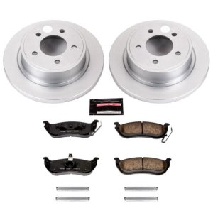 Chrysler Pacifica Brake Kit - Rear - PowerStop - Geomet Coated Rotors + Z17 Low-Dust Ceramic Pads - `04-`08