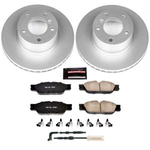 BMW 3 Series Brake Kit - Front - PowerStop - Geomet Coated Rotors + Carbon-Fiber Ceramic Pads - 2006 BMW 3 Series Brake Kit - Front - PowerStop - Geomet Coated Rotors + Carbon-Fiber Ceramic Pads - 2006