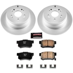 Acura RDX Brake Kit - Rear - PowerStop - Z17 Evolution Geomet Coated Rotors + Low-Dust Ceramic Pads - `07-`09
