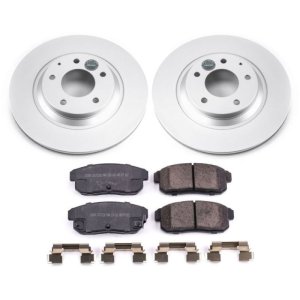 Mazda RX-8 Brake Kit - Rear - PowerStop - Geomet Coated Rotors + Z17 Low-Dust Ceramic Pads - `04-`11