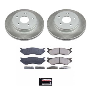 Volkswagen Phaeton Brake Kit - Front + Rear - PowerStop - High-Carbon Coated Rotors + Carbon-Fiber Ceramic Pads - `04-`06