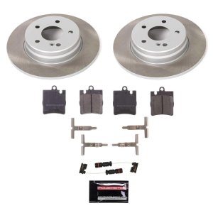 Ford Explorer Sport Brake Kit - Front + Rear - PowerStop - Z17 Evolution Geomet Coated Rotors + Low-Dust Ceramic Pads - `01-`02