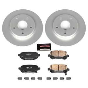 Chrysler Town & Country Brake Kit - Rear - PowerStop - Geomet Coated Rotors + Z17 Low-Dust Ceramic Pads - `08-`12