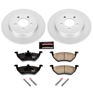 Ford Escape Brake Kit - Rear - PowerStop - Genuine Geomet Coated Rotors + Z17 Low-Dust Ceramic Pads - `05-`08