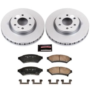 Buick Terraza Brake Kit - Front - PowerStop - Z17 Evolution Geomet Coated Rotors + Ceramic Pads - `06-`07