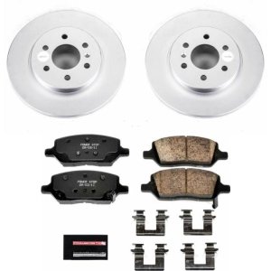 Buick Terraza Brake Kit - Rear - PowerStop - Geomet Coated Rotors + Z17 Low-Dust Ceramic Pads - `06-`07