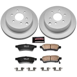 Nissan Frontier Brake Kit - Rear - PowerStop - Z17 Evolution Geomet Coated Rotors + Low-Dust Ceramic Pads - `05-`18