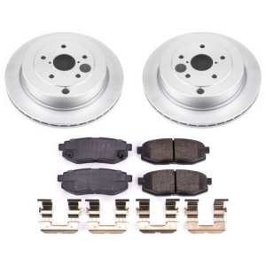 Subaru Tribeca Brake Kit - Rear - PowerStop - Geomet Coated Rotors + Z17 Low-Dust Ceramic Pads - `06-`07