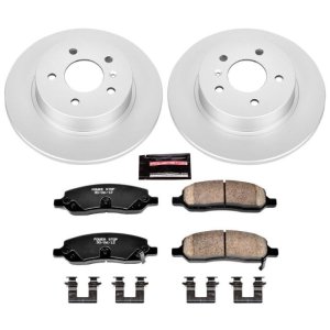 Buick Lucerne Brake Kit - Rear - PowerStop - Z17 Evolution Geomet Coated Rotors + Low-Dust Ceramic Pads - `06-`11