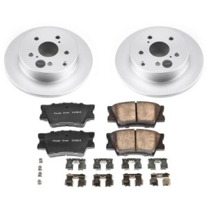 Pontiac Vibe Brake Kit - Rear - PowerStop - Z17 Evolution Geomet Coated Rotors + Low-Dust Ceramic Pads - `09-`10